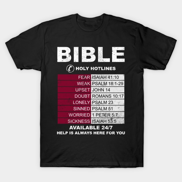 Bible Hotlines T-Shirt by indigosstuff